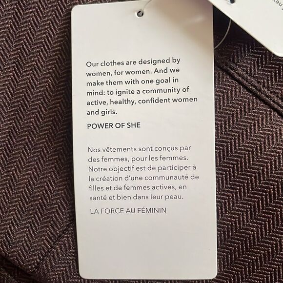 Athleta Delaney Brown Herringbone Tight Leggings Sz 3X NWT - Picture 11 of 16